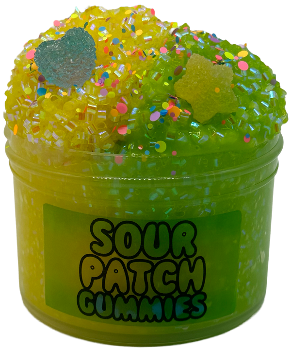 Sour Patch Gummies Glitter Slimes