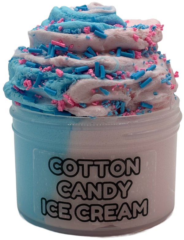 Cotton Candy Ice Cream Glitter Slimes