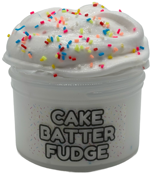 Cake Batter Fudge Glitter Slimes