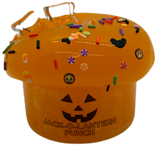 JackOLantern Punch Glitter Slimes