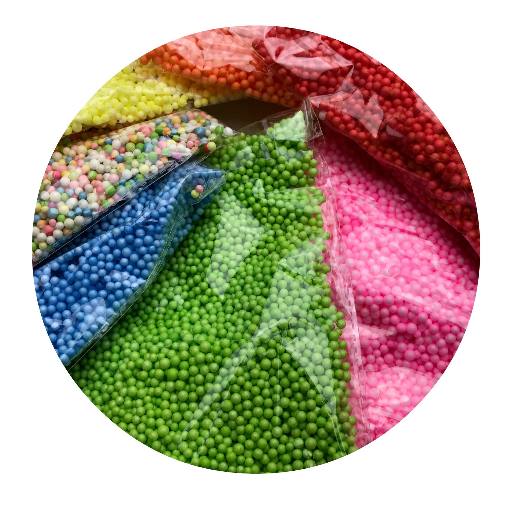 Rainbow Foam Beads