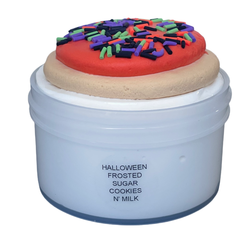 Halloween Frosted Sugar Cookies n’ Milk