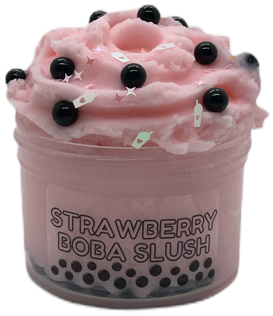 Strawberry Boba Tea Slime