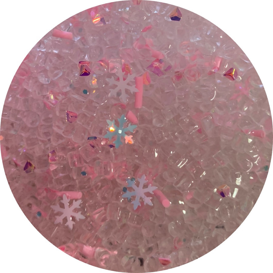 Pink Sugar Snowflakes